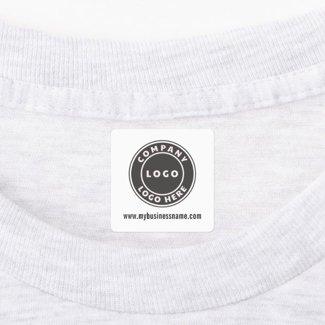 Add Your Business Logo and Company Website Labels (Affixed)