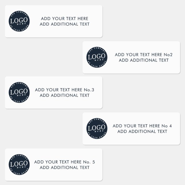 Add Your Business Logo and Custom Text Labels (Group)