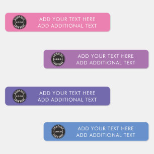 Add Your Business Logo and Custom Text Labels