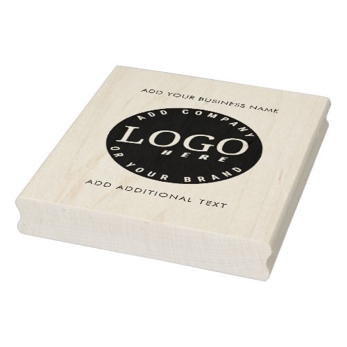 Add Your Business Logo and Custom Text Rubber Stamp