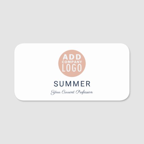 Add Your Business Logo and Employees Name Tag