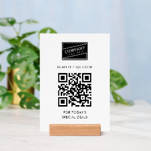 Add Your Business Logo and QR Code Minimalist Holder