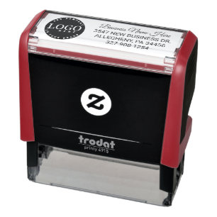 Add Your Business Logo and Return Address Self-inking Stamp