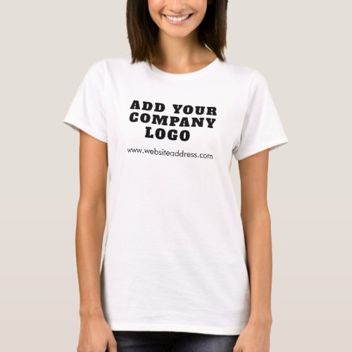 Add Your Business Logo and Website Address T_Shirt