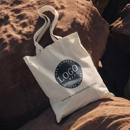 Add Your Business Logo and Website Address Tote Bag