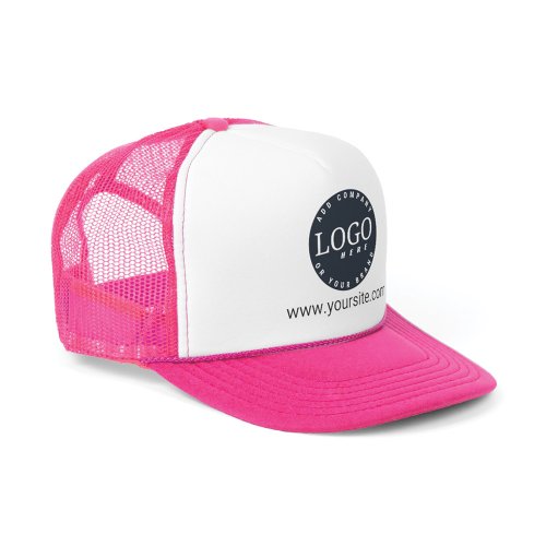 Add Your Business Logo and Website Address Trucker Hat