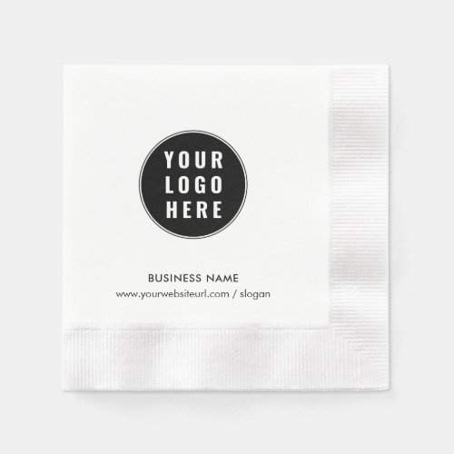 Add Your Business Logo and Website Promotional Napkins