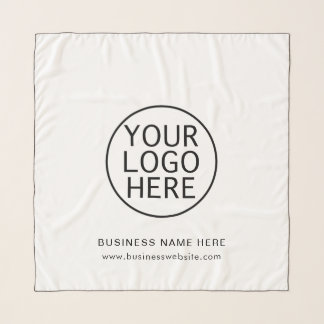Add Your Business Logo and Website Stylish Custom Scarf