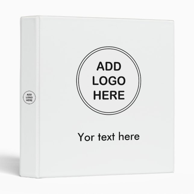 Add Your Business Logo Binder Template (Front/Spine)