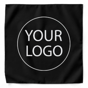 Add Your Business Logo Black Bandana
