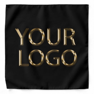 Add Your Business Logo Black Bandana