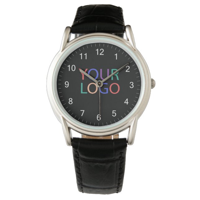 Add Your Business Logo Black Watch (Front)