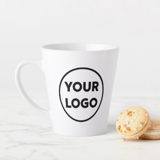 Add Your Business Logo Branded Latte Mug