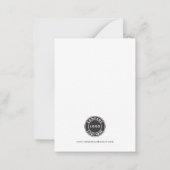 Add Your Business Logo Budget Corporate Christmas  Note Card (Back)