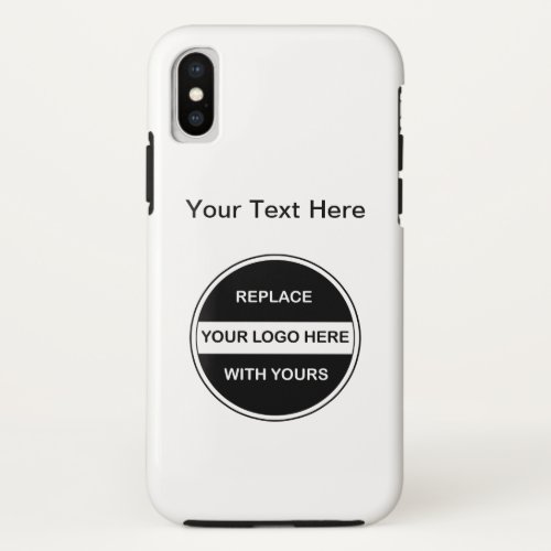 Add Your Business Logo iPhone X Case