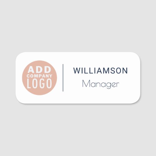 Add Your Business Logo Company Employee ID Name Tag