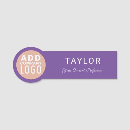 Add Your Business Logo Company Employee Name Tag