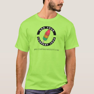 Add Your Business Logo Company Employee Staff Swag T-Shirt