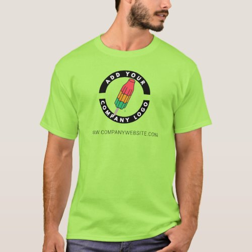 Add Your Business Logo Company Employee Staff Swag T_Shirt