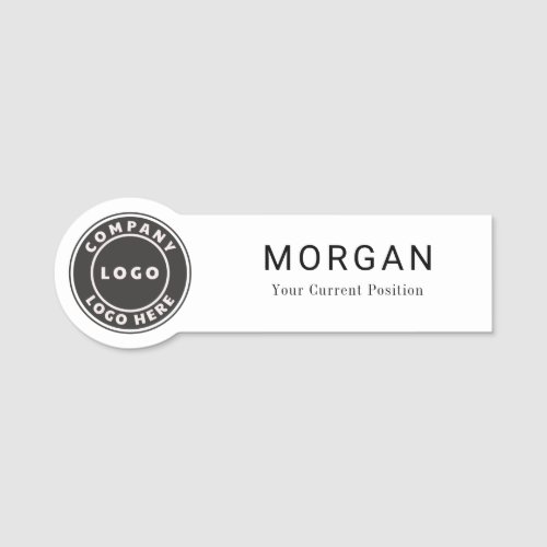 Add Your Business Logo Company Employees Name Tag