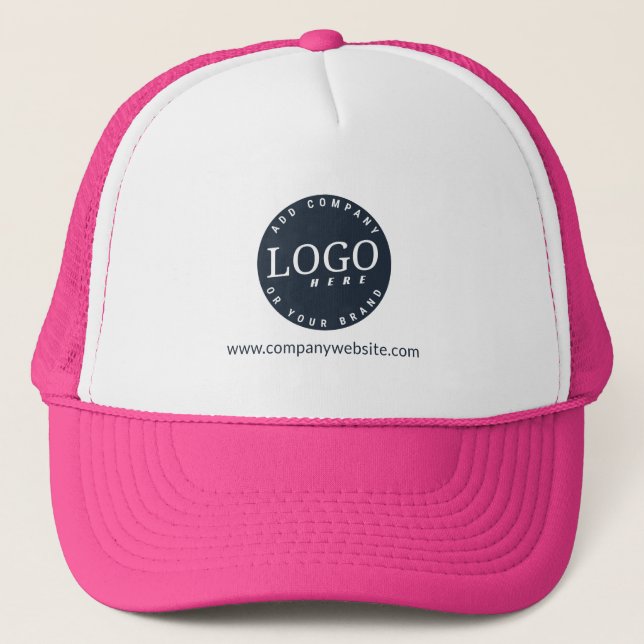 Add Your Business Logo Company New Employee Trucker Hat (Front)