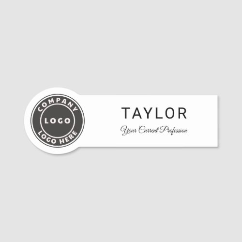 Add Your Business Logo Company Office Staff Name Tag