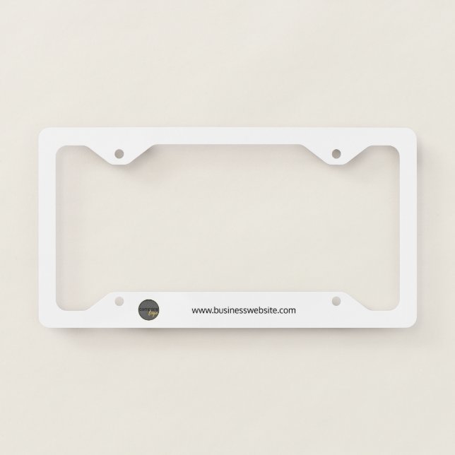 ADD YOUR BUSINESS LOGO COMPANY PROMOTIONAL LICENSE PLATE FRAME (Front)
