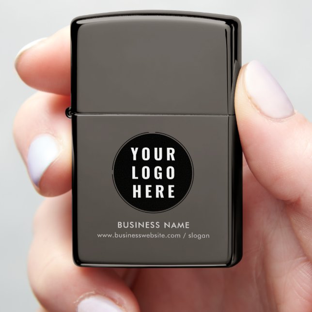 Add Your Business Logo Company Promotional Swag Zippo Lighter (In Hand)