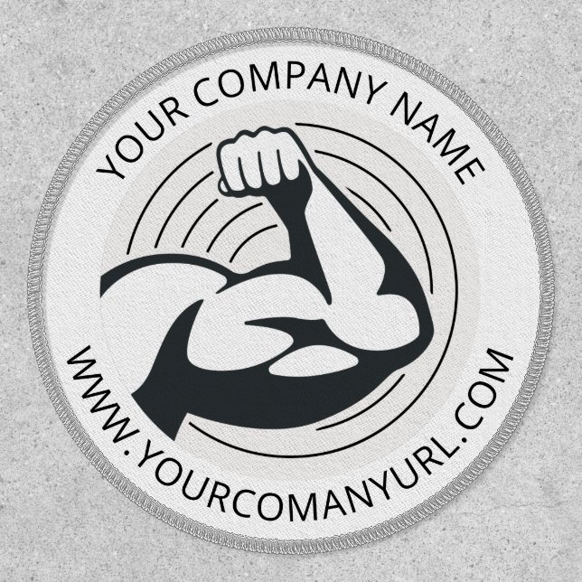 Add Your Business Logo Company Website Patch (Front)