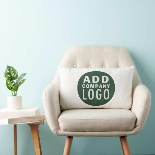 Add Your Business Logo Corporate Employees Lumbar Pillow