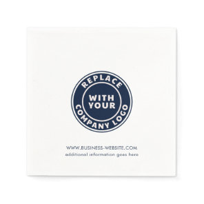 Add Your Business Logo Corporate Website Custom Napkins