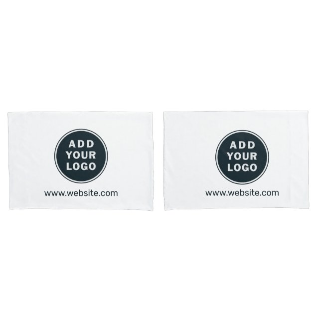 Add Your Business Logo Custom Promotional Pillow Case (Front-Set)