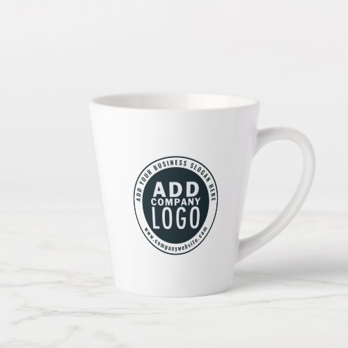 Add Your Business Logo Custom Website Address Latte Mug