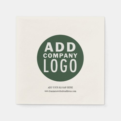 Add Your Business Logo DIY Paper Napkins