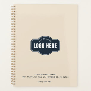 Add Your Business Logo Elegant Minimalist Custom Planner