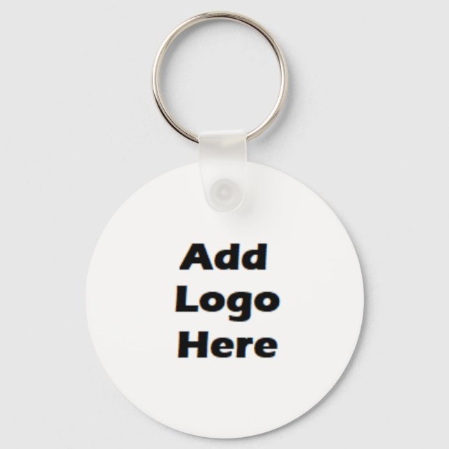Add Your Business Logo Here Keychain (Front)