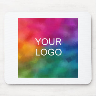 Add Your Business Logo Image Text Template White Mouse Pad