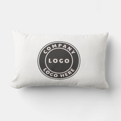 Add Your Business Logo Minimalist Showroom Lumbar Pillow