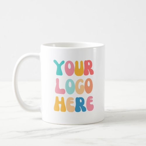 Add your business Logo Modern Minimal Simple Coffee Mug
