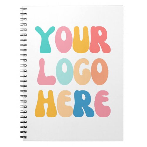 Add your business Logo Modern Minimal Simple Notebook