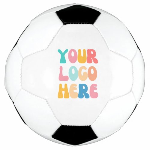 Add your business Logo Modern Minimal Simple Soccer Ball