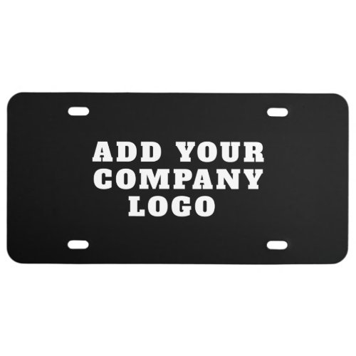 Add Your Business Logo Modern Simple Company Brand License Plate