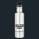 Add Your Business Logo Office Employees Custom Stainless Steel Water Bottle<br><div class="desc">Add your brand logo and website address to this cute pillow that's perfect to passively advertise your new or established business. Perfect for trade shows or showroom and reception area decor. Available in other colors. No minimum order quantity and no setup fee. Order as many or as little as you...</div>
