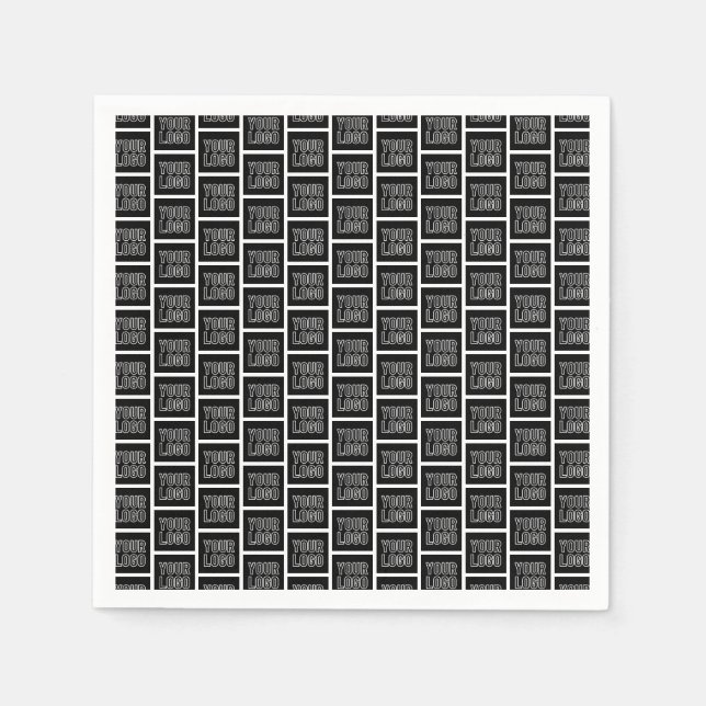 Add Your Business Logo, Photo or Uploaded Design Napkins (Front)