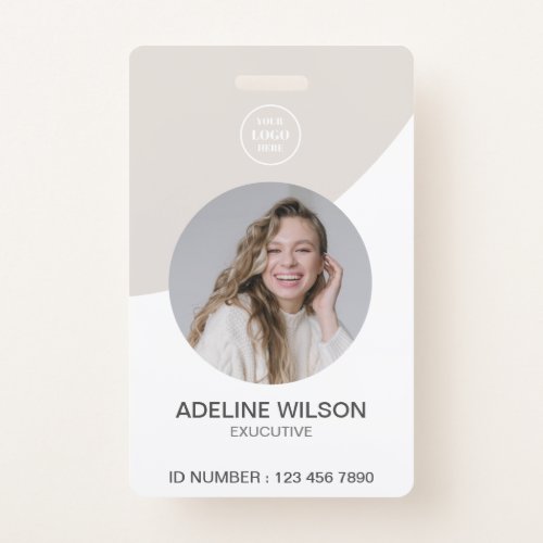 Add Your Business Logo  Photo Professional ID  Badge