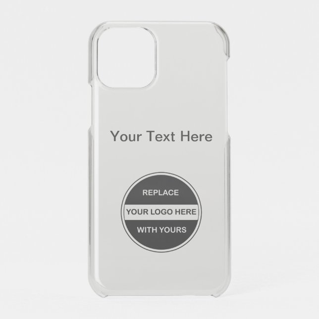 Add Your Business Logo Pixel Case (Back)