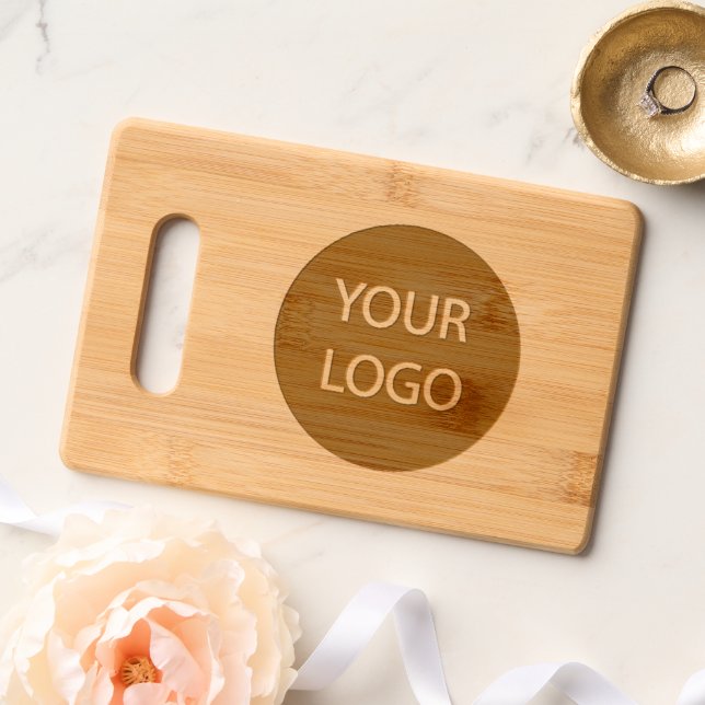 Add Your Business Logo Professional                Engraved Cutting Board (Wedding)