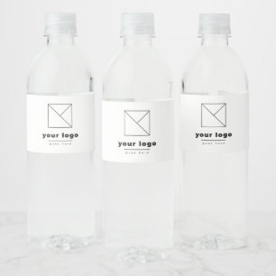 Add Your Business Logo Promotional Any Color Water Bottle Label