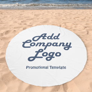 Add Your Business Logo Promotional Branding Beach Towel