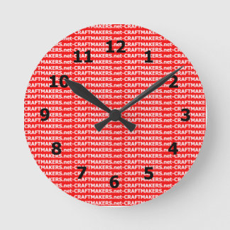 Add Your Business Logo Round Clock
